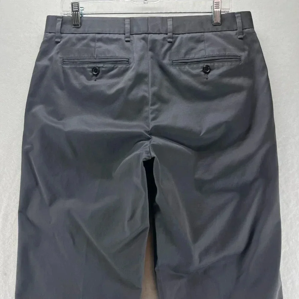 Bonobos Pants Mens Sz 32 Chino Straight Fit Stretch Twill Cotton Gray